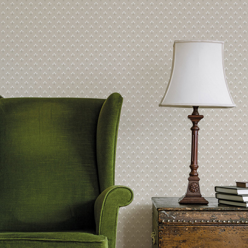Bryanna 10.05m x 53cm Matte Wallpaper Roll, Beige