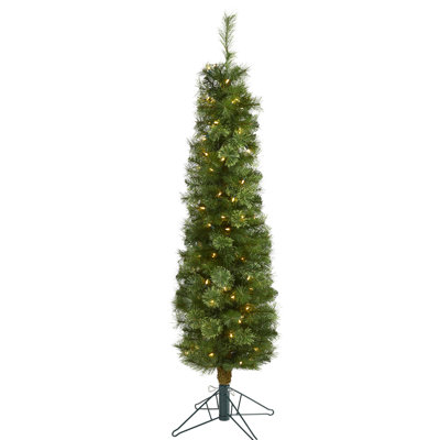 Easy Set-Up Lighted Pine Christmas Tree
