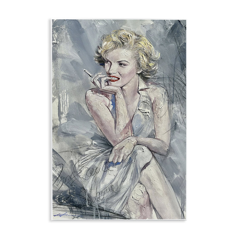 Élégante plaque murale Marilyn Abstraction, design par Lucille Lee, H 15 po x l 10 po