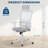 High Back Ergonomic Office Chair, Adjustable Lumbar Support and Headrest-90343361