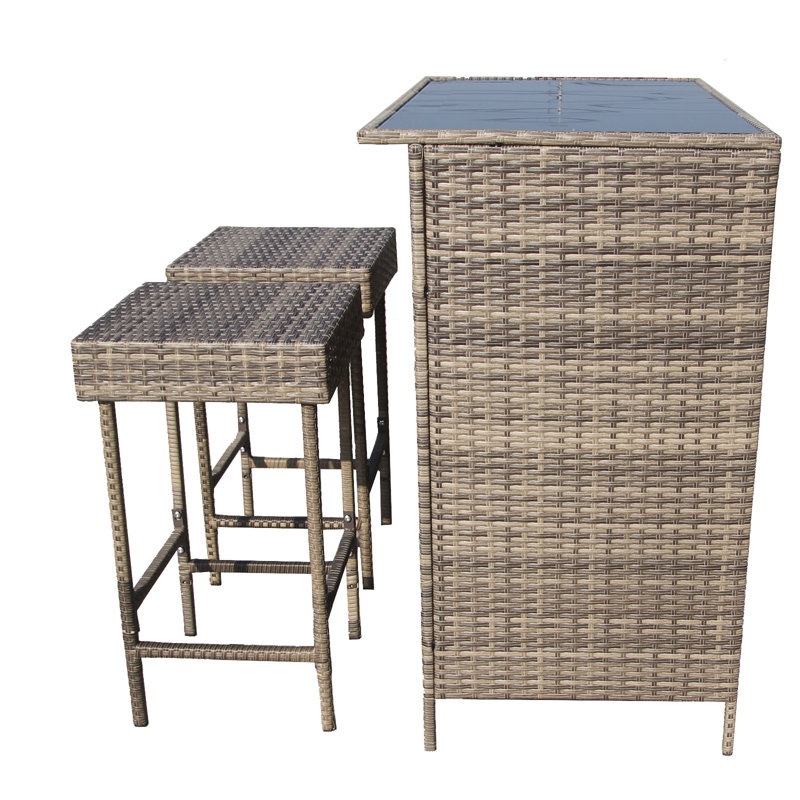 Rattan Bar Set, Nature