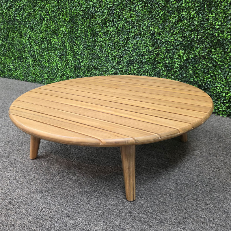 MIMO Solid Wood Outdoor Coffee Table, W80xH25cm
