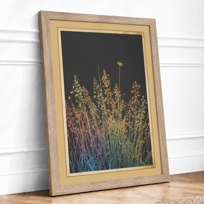Wildflower Study Botanical - Framed Print