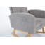 Chaise berçante d'appoint moderne avec pieds en bois massif, dossier haut et poche latérale, fauteuil oscillant rembourré pour le confort et le style-2064323985
