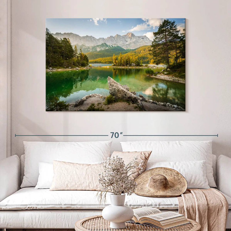 Alvord Eibsee Lake Morning, 32" H x 48" W