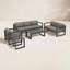 Avion 5 Piece Sofa Seating Group with Sunbrella Cushions-337129791-337129763