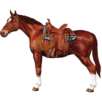 Cheval articulé Western