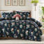 Ensembles de literie pour lit double en microfibre douce, maison florale pour chambre à coucher
