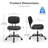 Duthill Armless Home Office Chair, Faux Leather Swivel Task Chair with Back-1956040515