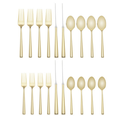 Malmo Gold™ 20 - Piece Stainless Steel Flatware Set - Service for 4