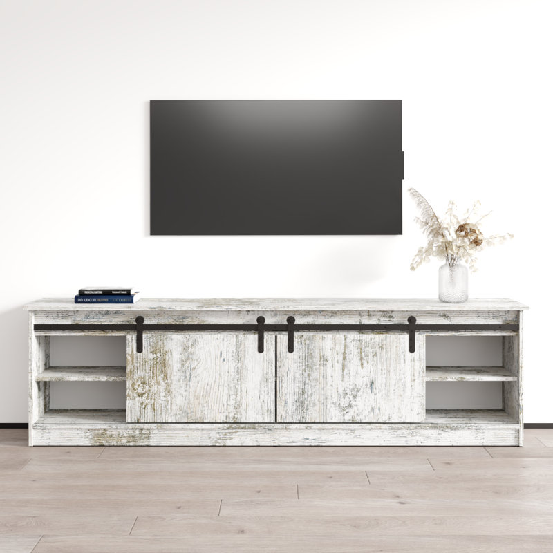 Grigsby 78.7'' W Storage Credenza, White Wash
