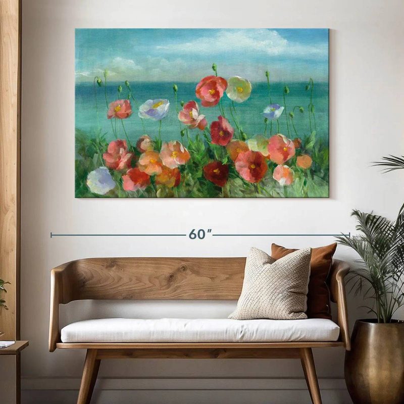 Coquelicots Harnek, H 34 po x l 51 po