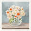 Fleurs et vases aigue-marine II - impression sur toile tendue-762672554-731690724-731690725