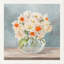 Fleurs et vases aigue-marine II - impression sur toile tendue-762672554-731690725-731690724