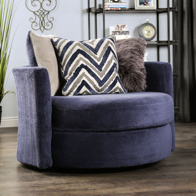 Fauteuil demi-tonneau pivotant de 51,5 po Moonsu