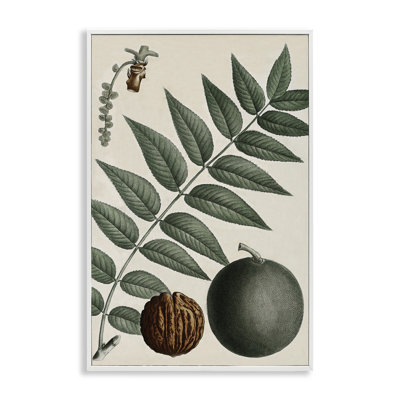 Giclée sur bois de noyer et de feuilles rétro par Graffi *ee Studios
