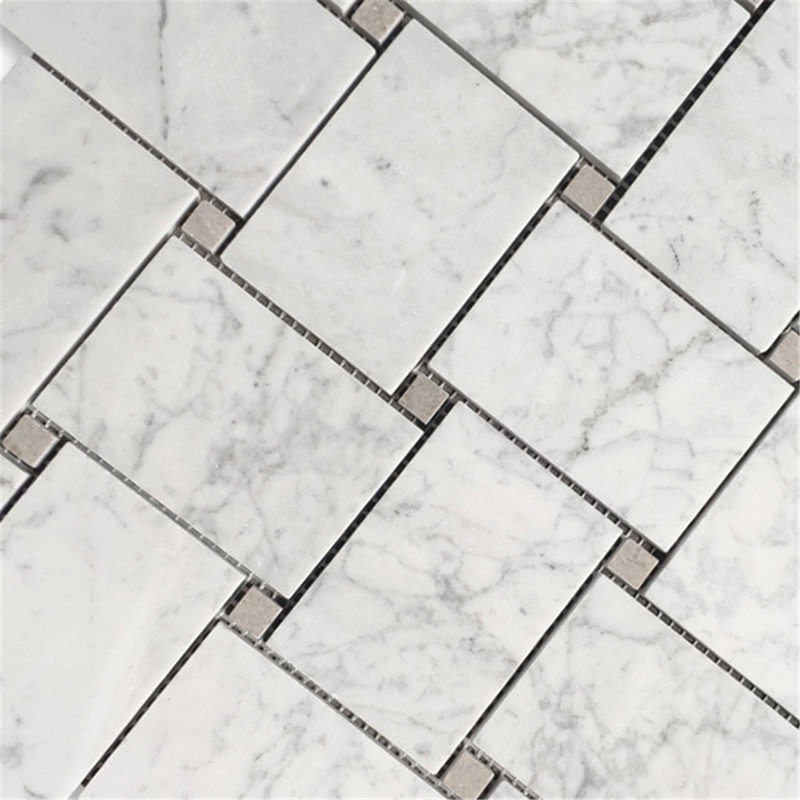Carreau de mosaïque en marbre 11 po x 11 po