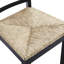 Chaise en bois massif de style campagnard à dossier en X avec siège tissé-1054667606-1054667604