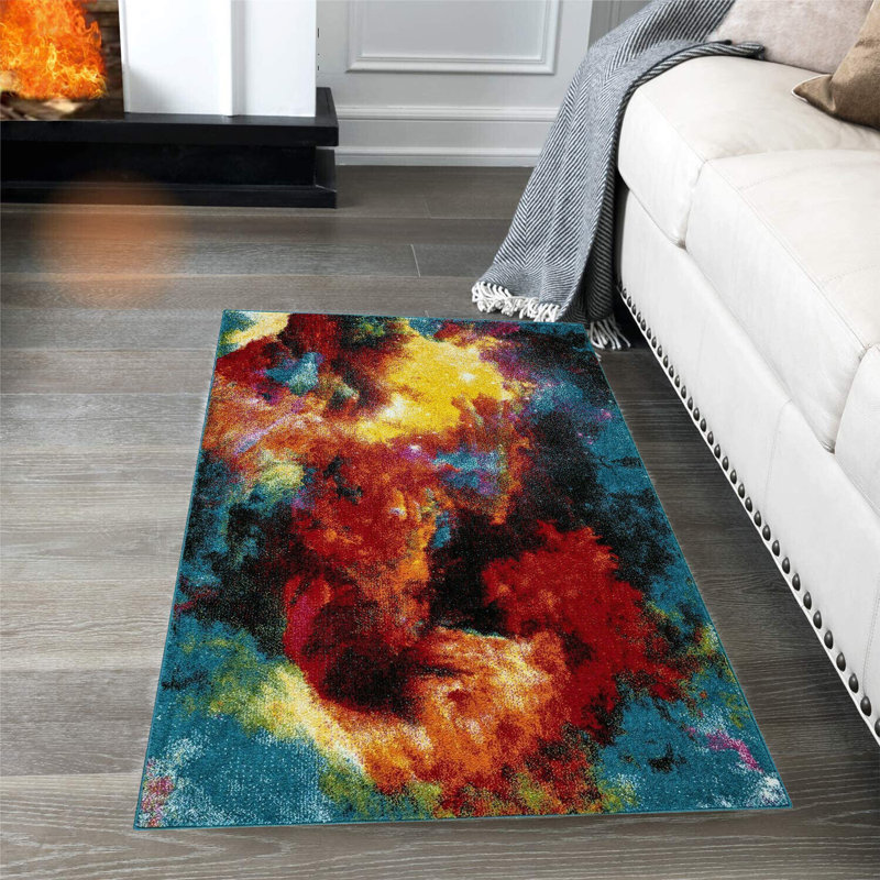 Alrita Abstract Area Rug, Rectangle 80 x 150cm