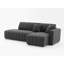 Canapé d'angle capitonné en forme de L scandinave d'inspiration moelleuse avec coussins décoratifs-117067944-117067946