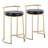 Ernestine Round 26" Contemporary Fixed-height Counter Stool In Faux Leather- Set Of 2-86192880-86192879