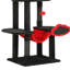 Cat Climbing Tree With Hammock, Scratching Posts, Two Dangling Balls, And Plush Hideaway, Cat Tower For Apartment-416438695