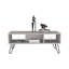 Table basse Vassel, pieds en épingle à cheveux, deux tablettes-725148811