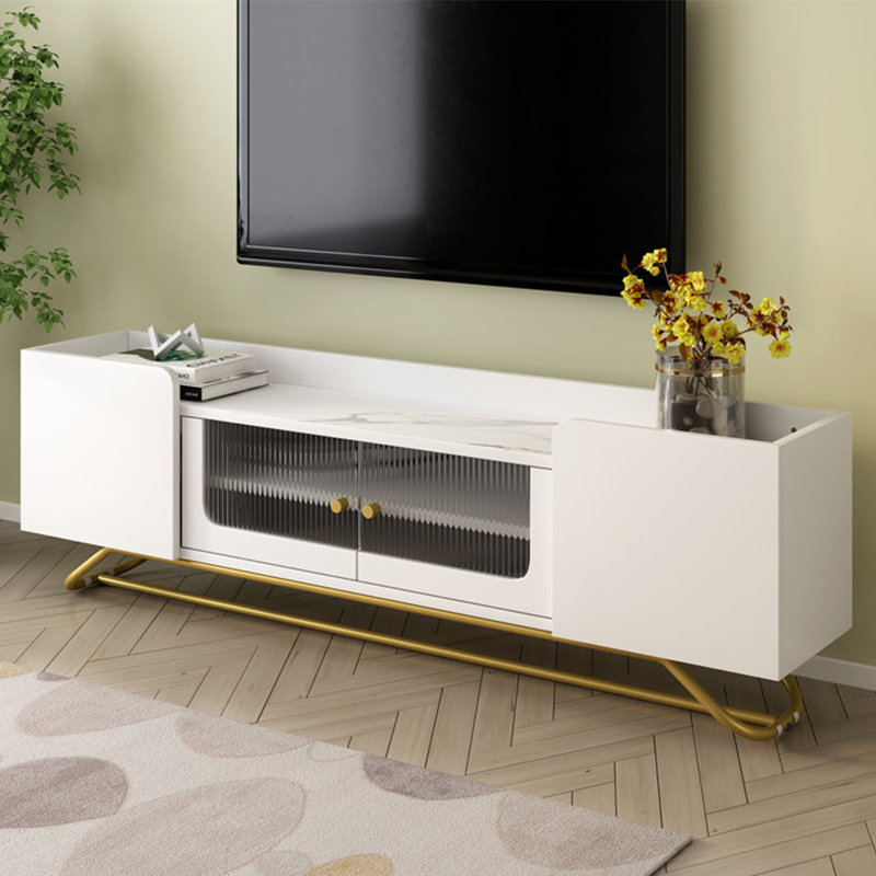 Crédence de rangement l 63,1 po Herries, Blanc