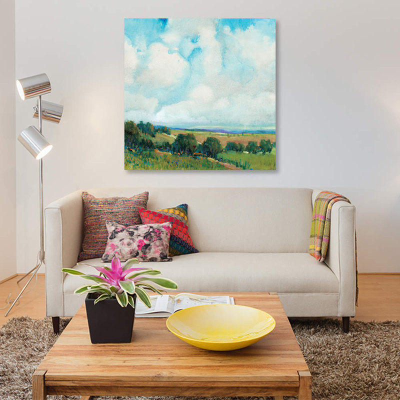 « tisseing clouds i », reproduction sur toile, H 12 po x l 12 po x P 0,75 po, Toile tendue, Pas de tapis