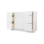Armoire de salle de bain à deux tiroirs Furinno Shaker
