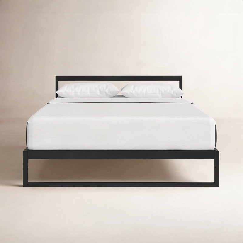 Aston Open-Frame Bed, Black, Queen