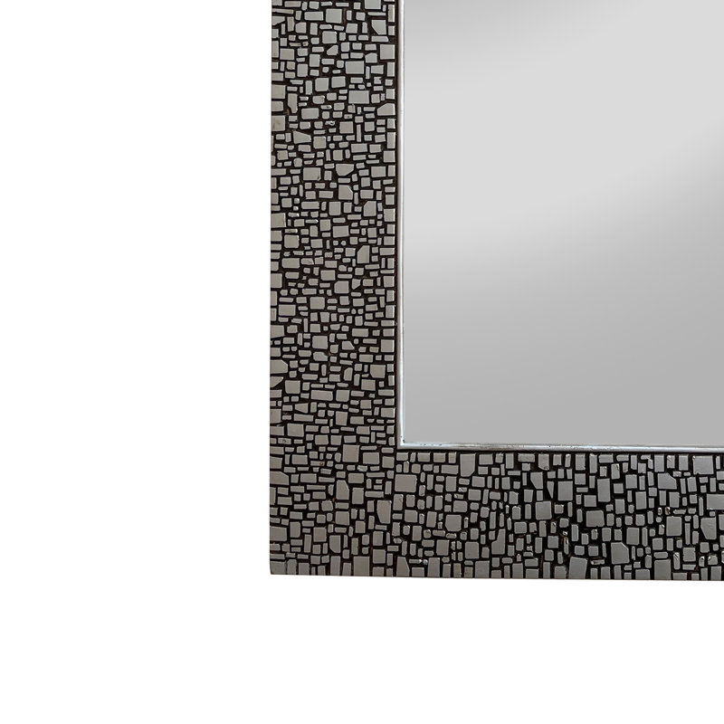 CHLOE's Reflection, style osnas rectangulaire, finition argent antique 36 po, Argent antique