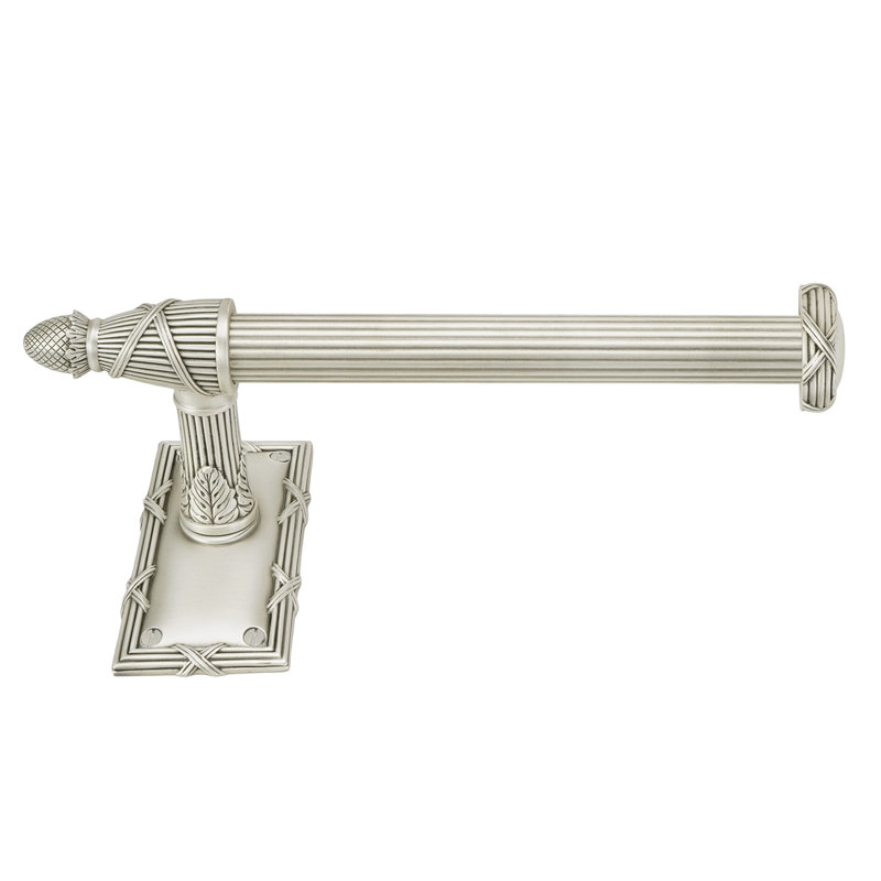 HYDE PARK TISSUE BAR; ANTIQUE NICKEL FINISH, Silver