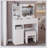 37-Inch Middle Size Vanity Table With Left Drawer, Cushioned Stool, Tri-Color LED Mirror, And High Capacity Storage For Spacious Bedrooms-295122854