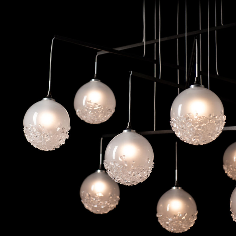Fritz Globe 10-Light Mobile Pendant - Modern Brass - Standard Overall Height, 87", Oil Rubbed Bronze
