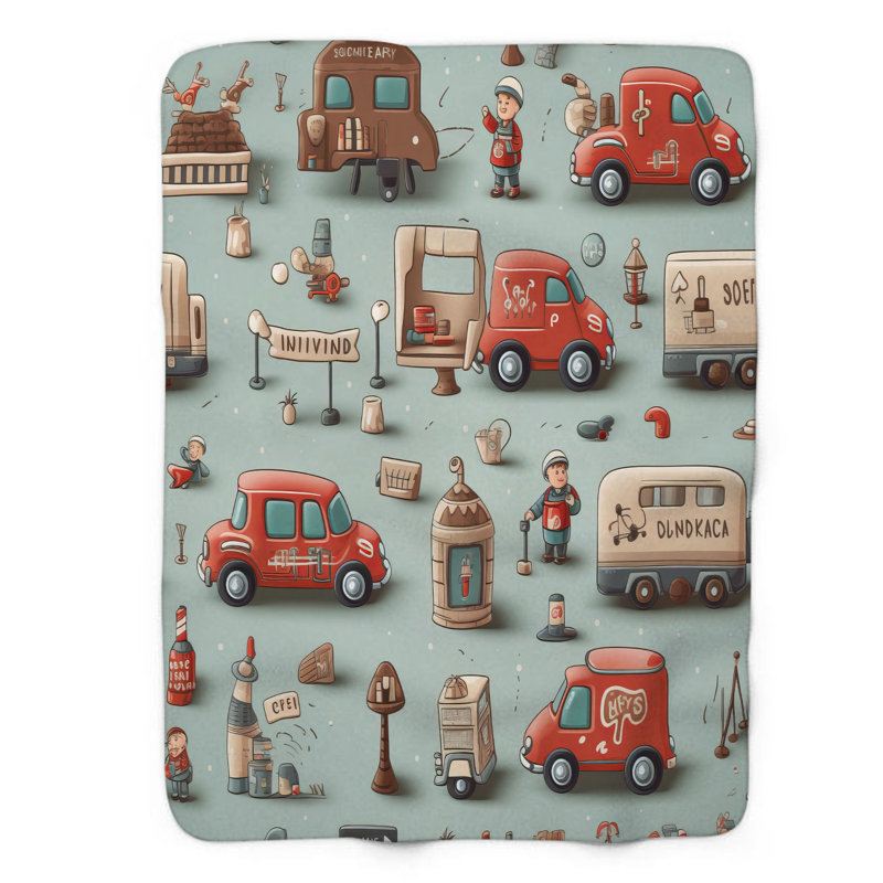 Shrunk vehicles - 1 Piece Premium Blanket, Twin