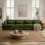 Canapé modulaire en velours surdimensionné Comfort-604043856