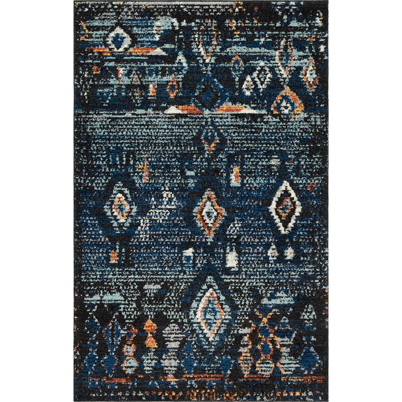 Victorville Abstract Indoor Rug, Rectangle 5' x 8'