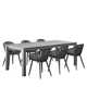 Anautica 86.5'' Rectangular 6 - Person Outdoor Dining Set