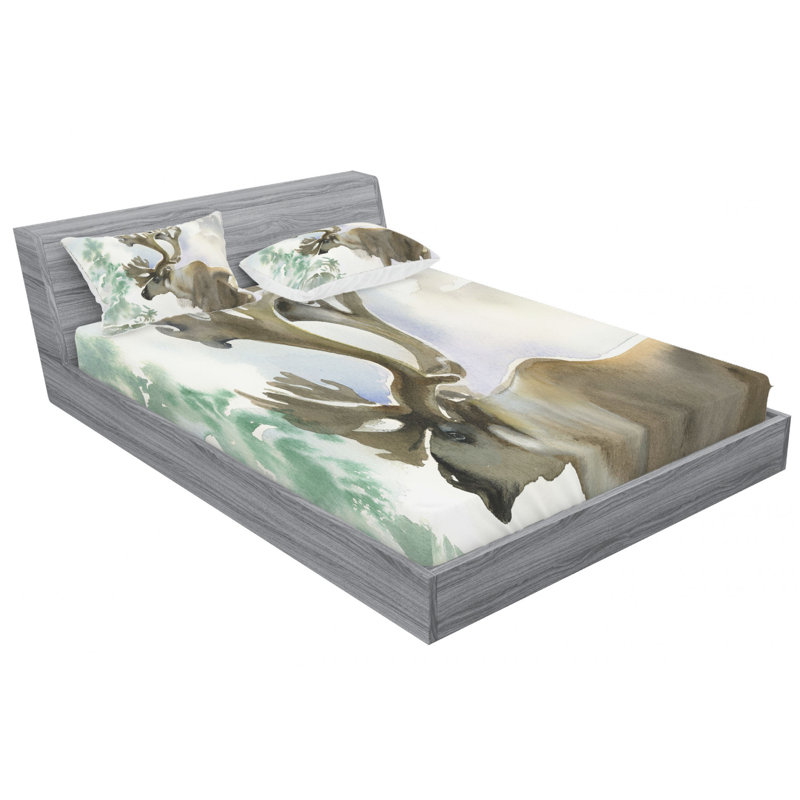 Microfiber Sheet Set, Queen Sheet Set with Fitted Sheet