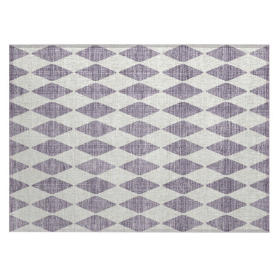 Fayme Washable Geometric Indoor / Outdoor Rug