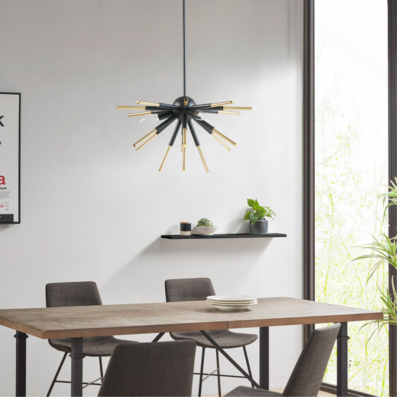Spiked 3-Light Chandelier