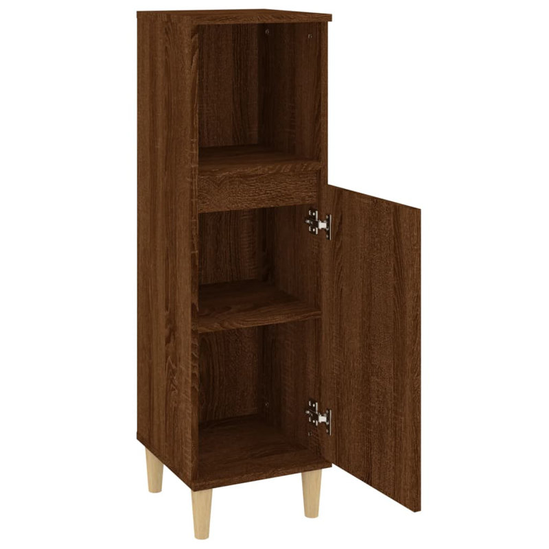 Kryslynn Linen Cabinet, Brown Oak/Natural