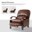 Fauteuil inclinable standard en cuir véritable Hardge-248566282