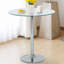 Veranda Round Glass Top Metal Base Dining Table-22670152