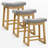 Cindina 24" Upholstered Saddle Counter Height Bar Stool with Wood Frame for Kitchen Island-119617594