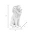 Figurine de lion en polyrésine géométrique Juzefa-1516457282