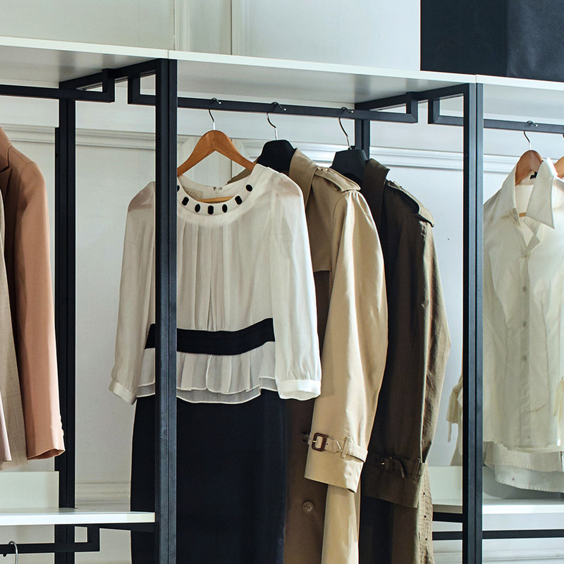Walk In Closet - Structure en métal, teinture, tiroirs très profonds pour un rangement efficace autoportant avec tiroirs à cadre, Scratch 2X plus épais