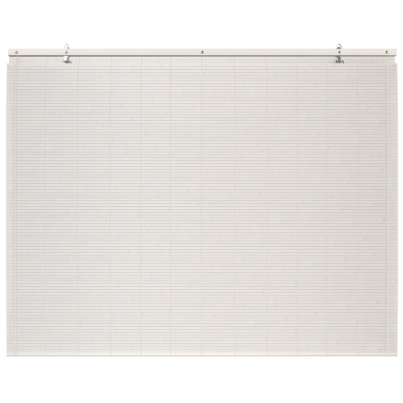 Store de fenêtre en bambou - blanc, L 36 po x L 72 po