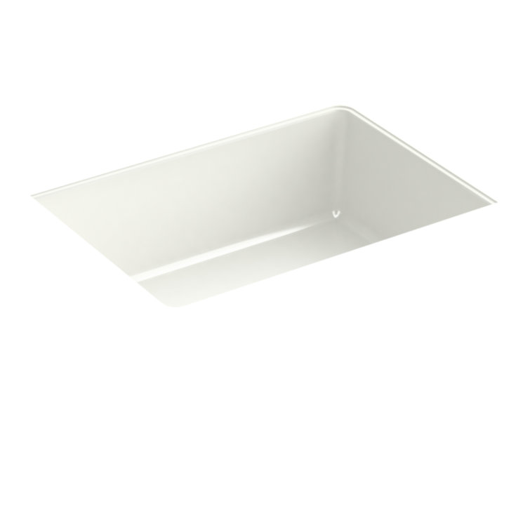 Verticyl 17" Rectangular Under-Mount Bathroom Sink with Overflow Drain